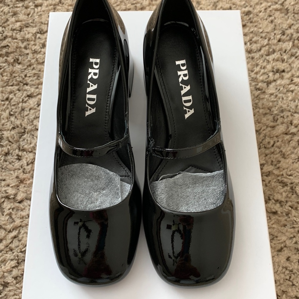 Prada patent leather mary janes